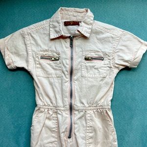 7 for all mankind pink jump suit